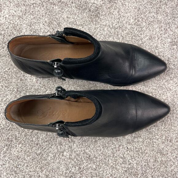 Black Leather Bettye Muller Booties size 7.5 - Picture 4 of 9